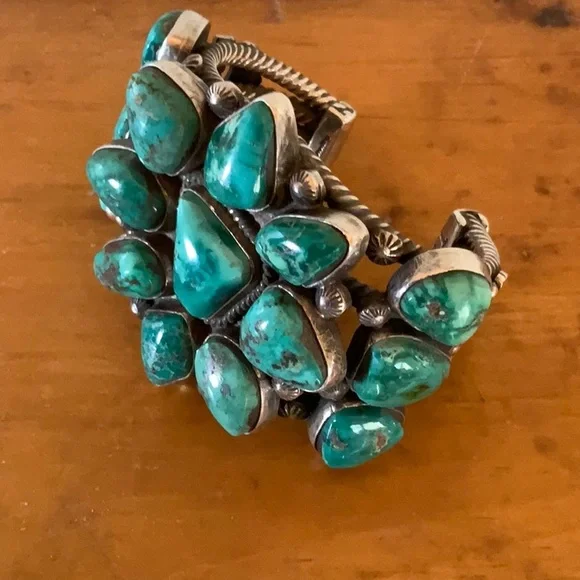 🌟Navajo Turquoise Sterling Cuff - Picture 6 of 16